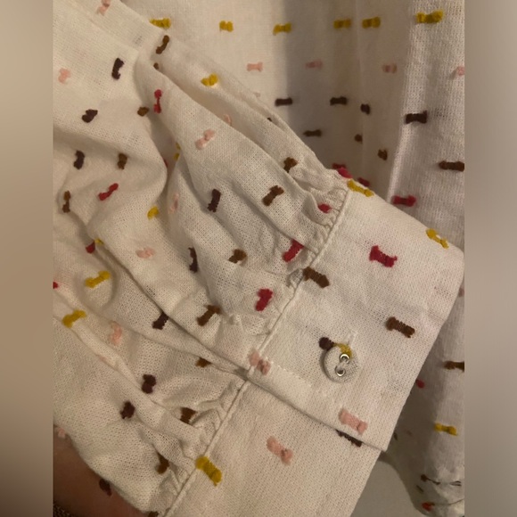 Embroidered dot blouse - Picture 4 of 4